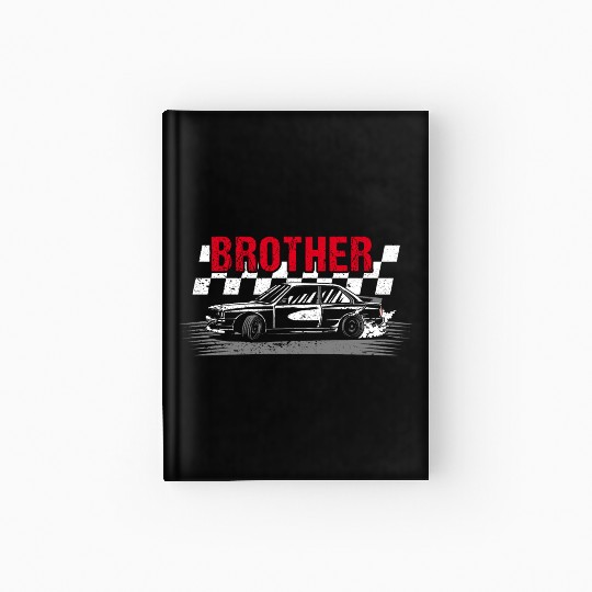 Racing Birthday Party Matching Family Car Pit Crew Hardcover Journal