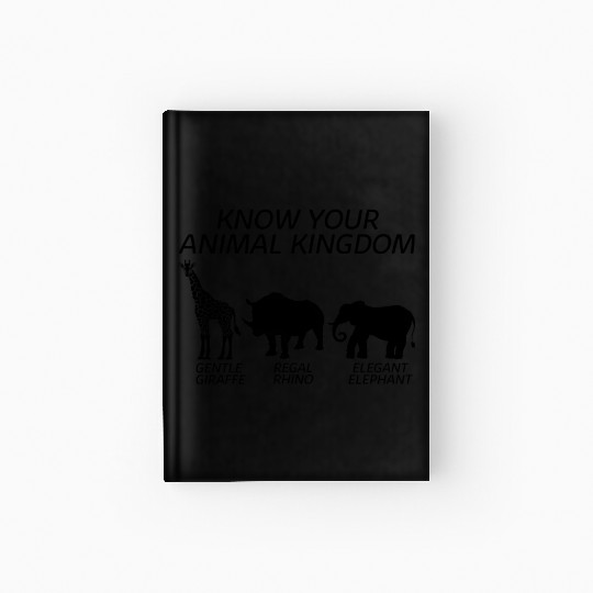 Animal Hardcover Journal, Know Your Animal Kingdom Giraffe