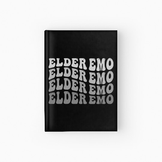 Elder EMO Multi Word Groovy Style Hardcover Journal