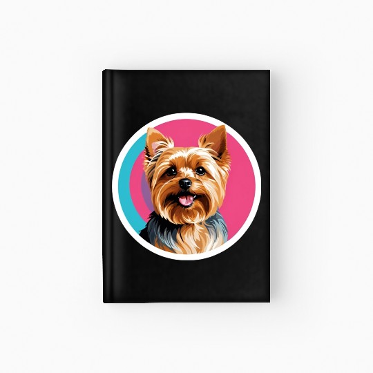 Synthwave Yorkshire Terrier 2 Hardcover Journal
