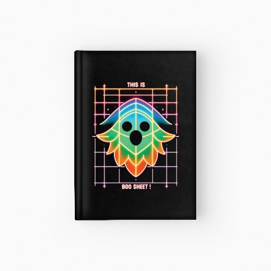 THIS IS BOO SHEET!, neon colors Hardcover Journal
