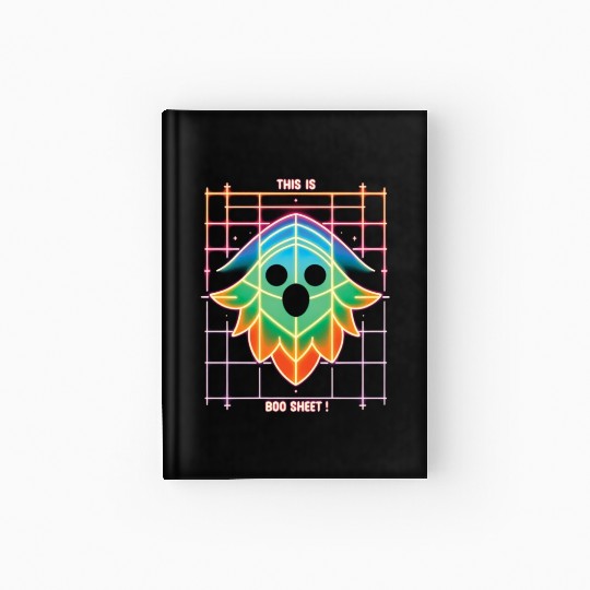 THIS IS BOO SHEET!, neon colors Hardcover Journal