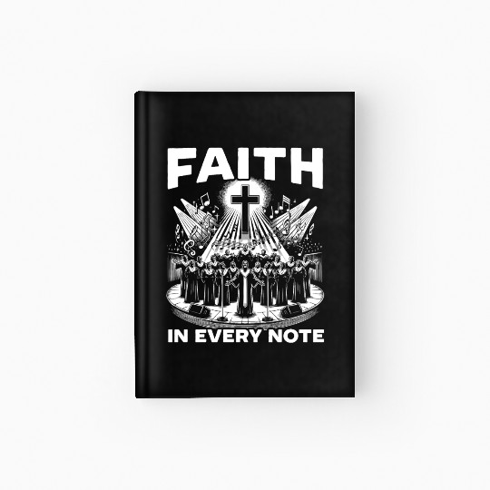 Gospel Music Religious Bible Scripture Christian Hardcover Journal