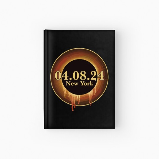 Total Solar Eclipse Path of Totality New York Hardcover Journal