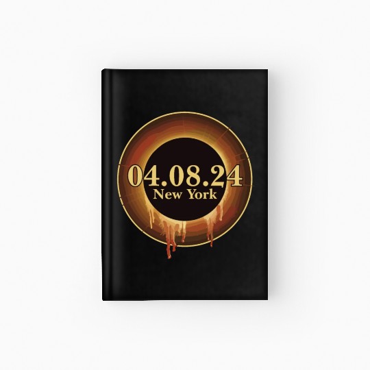 Total Solar Eclipse Path of Totality New York Hardcover Journal