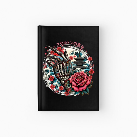 Skeleton's Sakura Hardcover Journal