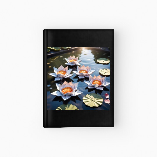 Lotus Origami Hardcover Journal
