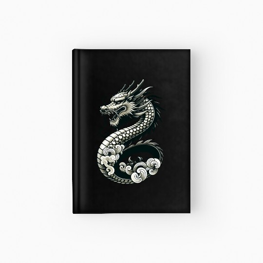 Moonlit Serenity of the Silver Dragon Hardcover Journal