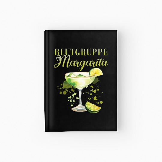 Blutgruppe Margarita Tequila Stag Party Hardcover Journal