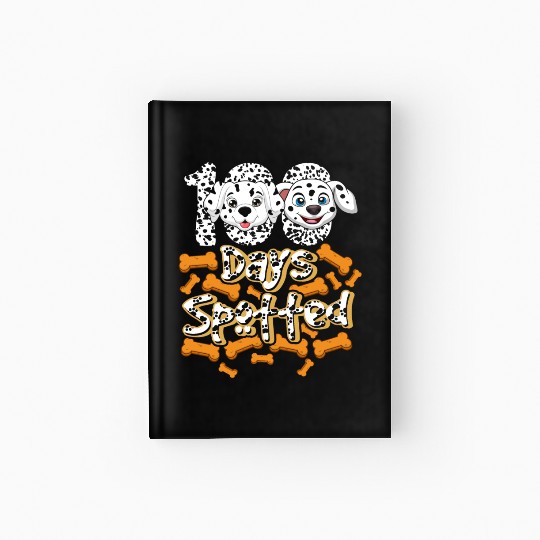 School Hardcover Journal, 100 Days Spotted Dalmatian Puppy