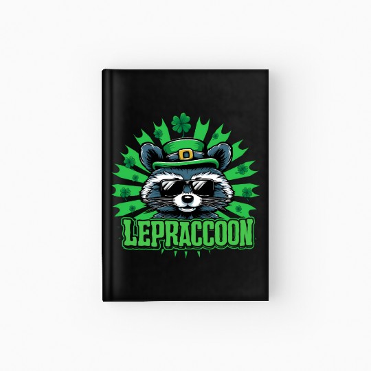 Lepraccoon Irish Kobold Raccoon Saint Patrick Hardcover Journal