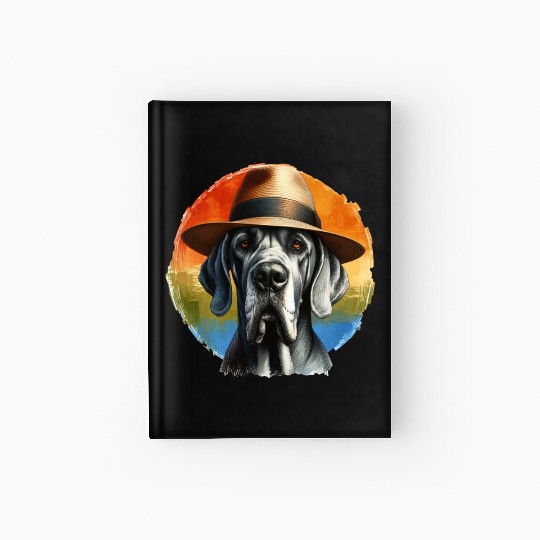 Great Dane Rainbow Hardcover Journal