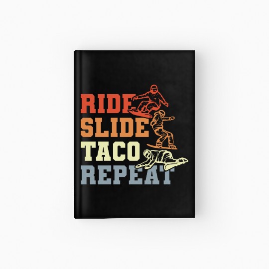 Taco Snowboarding Hardcover Journal