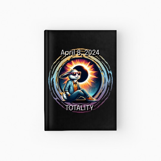 Cool Rabbit Solar April 8, 2024 Eclipse Totality Hardcover Journal