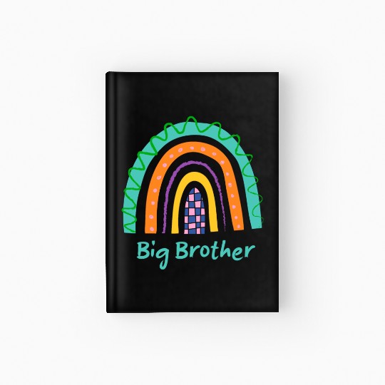 Boho Rainbow Family - Big Brother Hardcover Journal