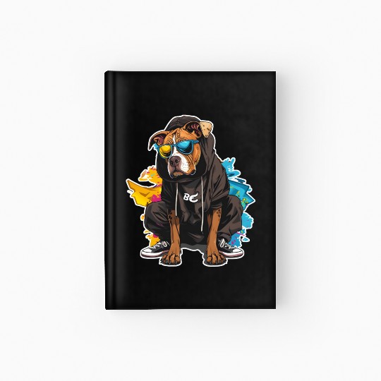 Hip-Hop Pooch Hardcover Journal