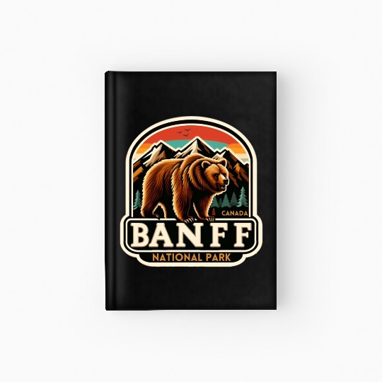 Banff National Park, Alberta Canada grizzly bears Hardcover Journal