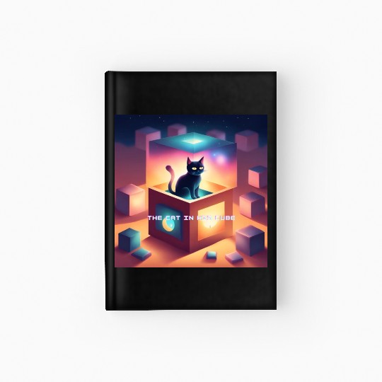 THE CAT IN HIS CUBE Hardcover Journal