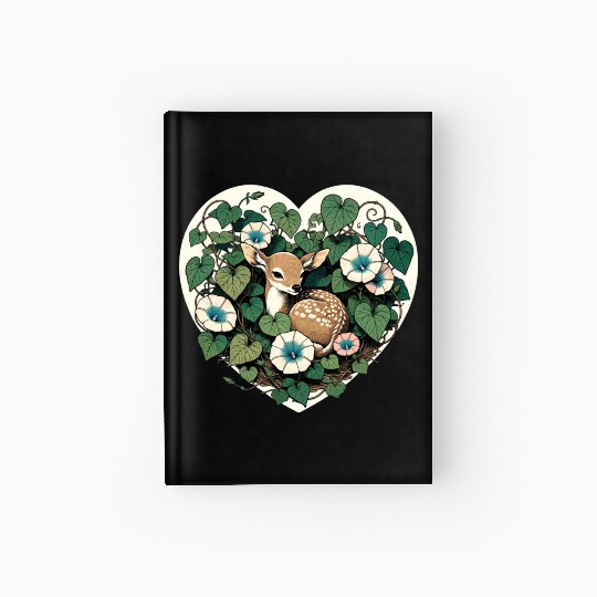 Spring Fawn Hardcover Journal