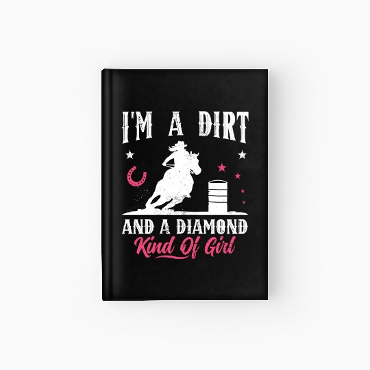 Horse Barrel Racing Girl Barrel Racer Hardcover Journal