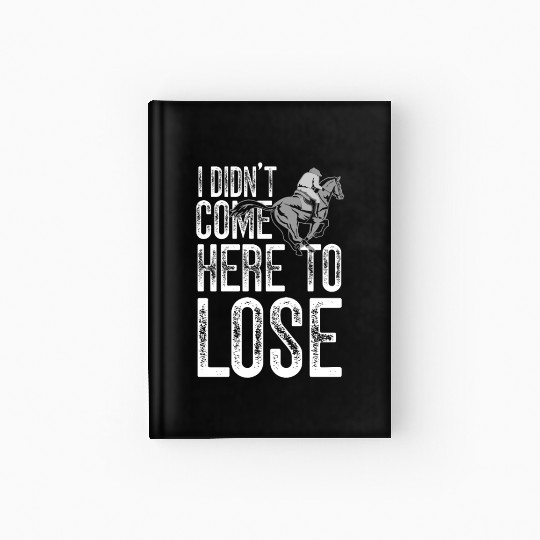 Funny Kentucky derby horse racing jockey Hardcover Journal