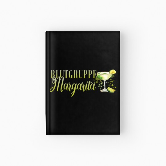 Blutgruppe Margarita Tequila Stag Party Hardcover Journal