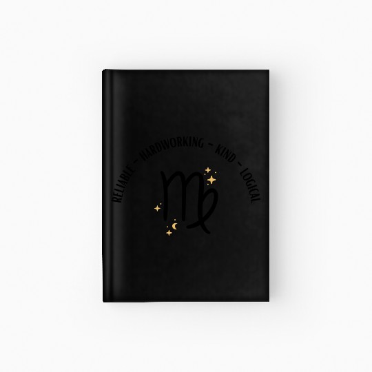 Virgo Zodiac Sign Design: Reliable, Hardworking Hardcover Journal