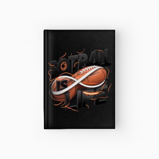 "Eternal Passion: Football is Life" Hardcover Journal