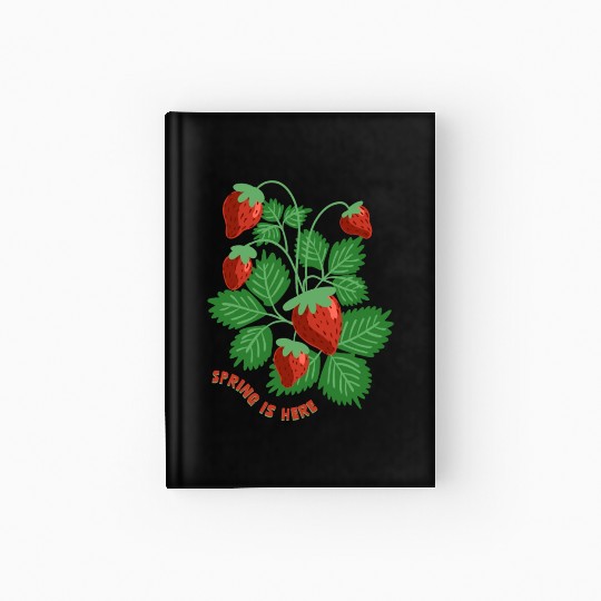 Strawberry Hardcover Journal