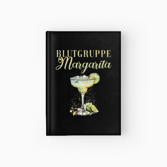 Blutgruppe Margarita Tequila Stag Party Hardcover Journal