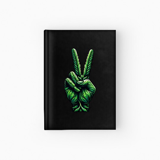 Hemp Legalization Peace Sign Hardcover Journal