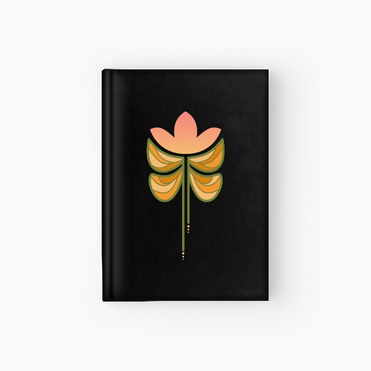 Spring butterfly flower Hardcover Journal