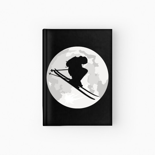 MOON SKIER DESIGN Hardcover Journal