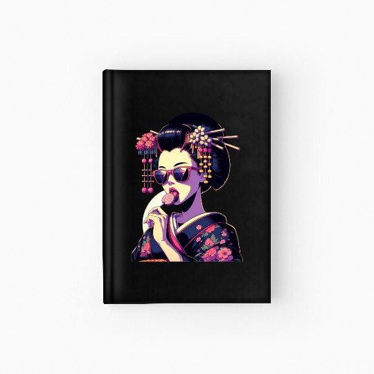 Japanese Geisha in Kimono, Geishas from Kyoto Hardcover Journal