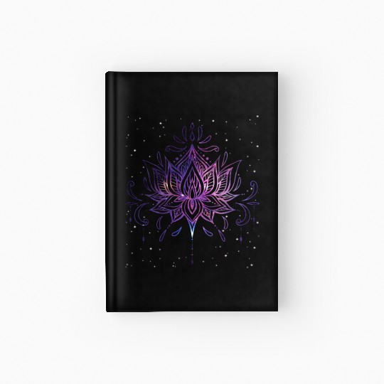 Celestial Flower Radiant Lotus Bloom Hardcover Journal