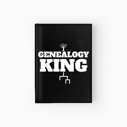 Genealogy King Family Genealogist Lineage Men's Hardcover Journal