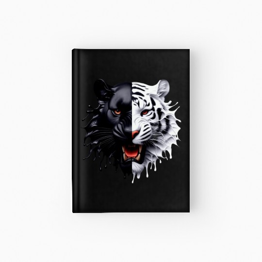 3D realistic black panther & Leopart Design Hardcover Journal