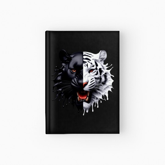 3D realistic black panther & Leopart Design Hardcover Journal