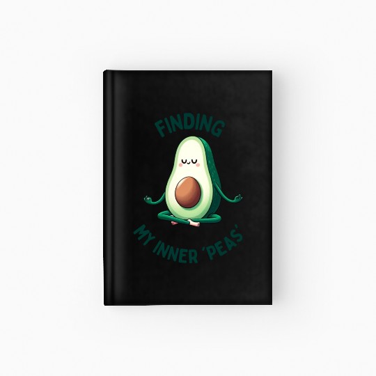 Avocado Yoga - Finding My Inner 'Peas' Hardcover Journal