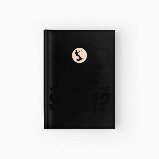 Barefoot Water Skiing Extreme Sports Barefooting Hardcover Journal