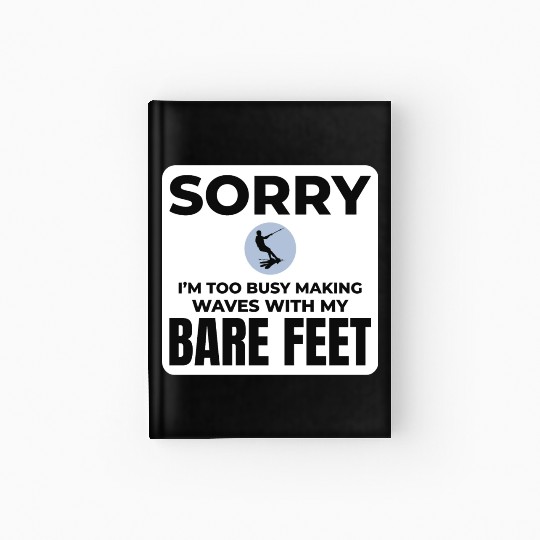 Barefoot Water Skiing Extreme Sports Barefooting Hardcover Journal