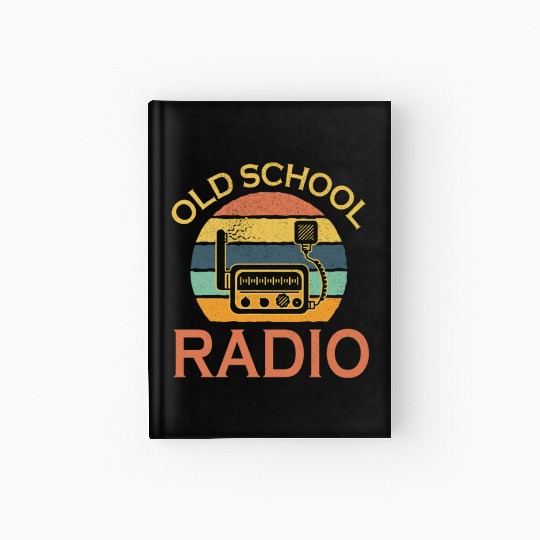 Retro Old School Amatuer Radio Funny Hardcover Journal