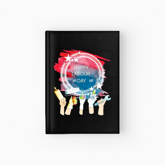 Labor Day Celebration Artwork Hardcover Journal