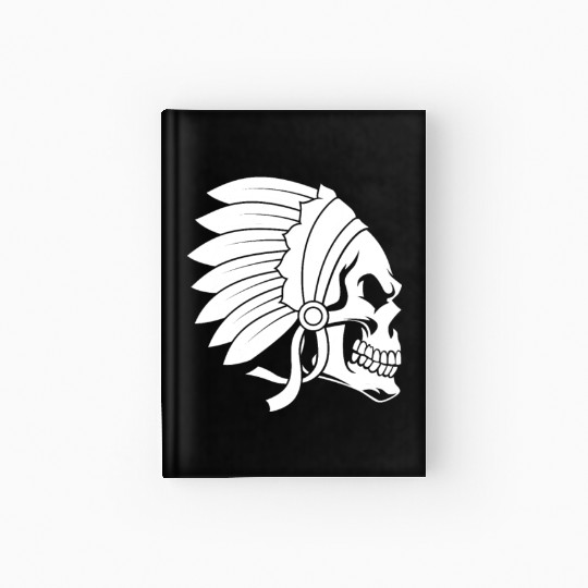 Indigenous Native American Skull Head Hardcover Journal