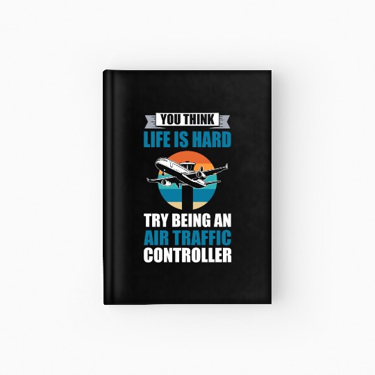 Aviation Aircraft Runway Air Traffic Controller Hardcover Journal