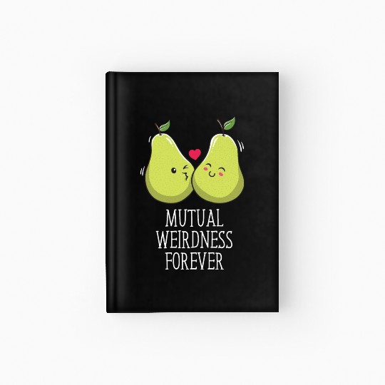 Mutual Weirdness Forever Wedding Nerd Bride and Gr Hardcover Journal