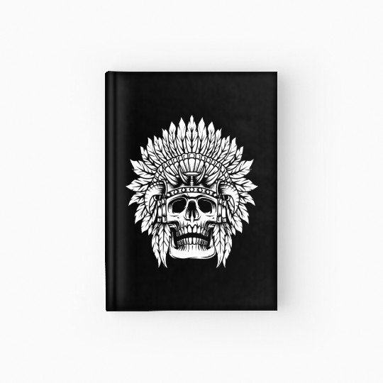 Indigenous Native American Skull Head Hardcover Journal