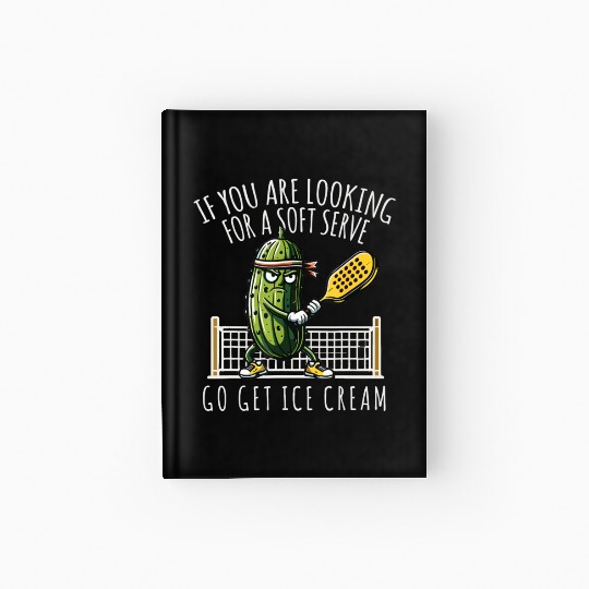 Funny Pickleball Player Paddleball Lover Hardcover Journal