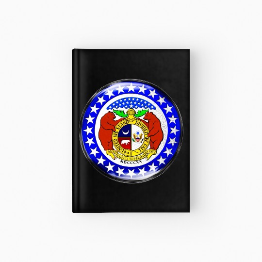 Re-Imagined Missouri State Seal in Glass Bubble Hardcover Journal