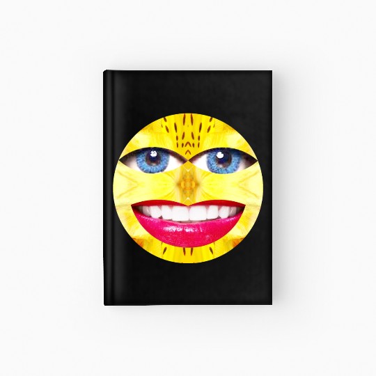Smile Face Have a Nice Day Promote Happiness Joy Hardcover Journal